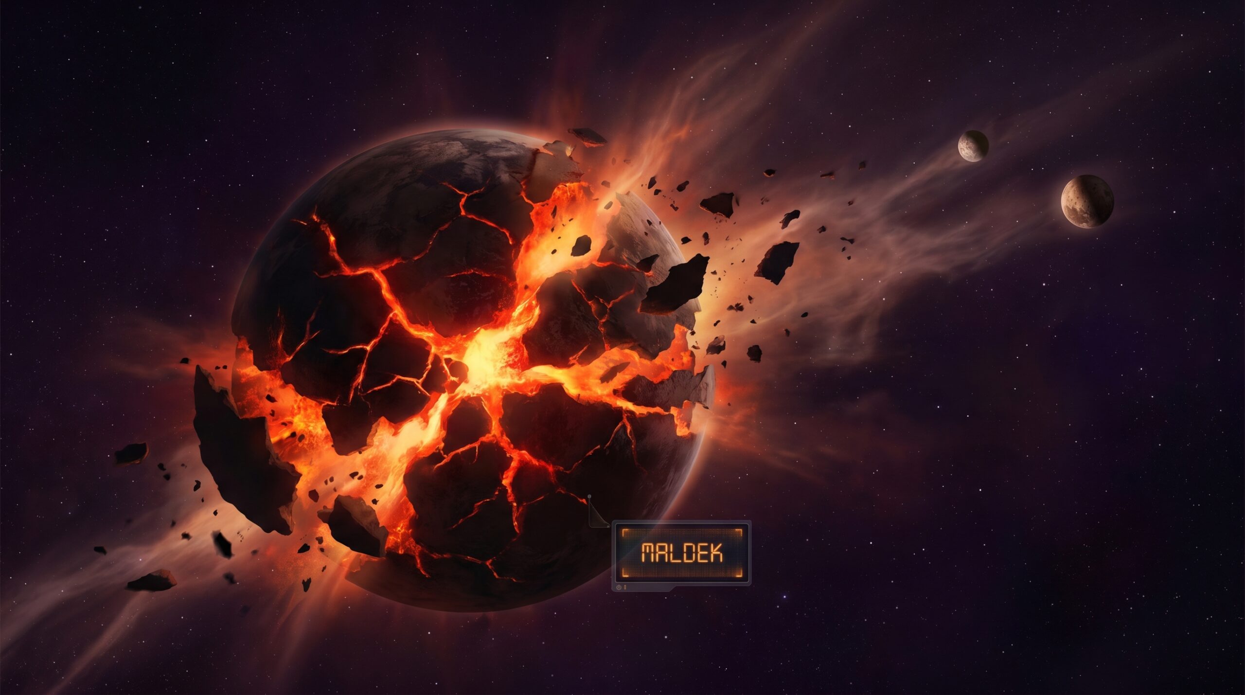Planet Maldek Exploding